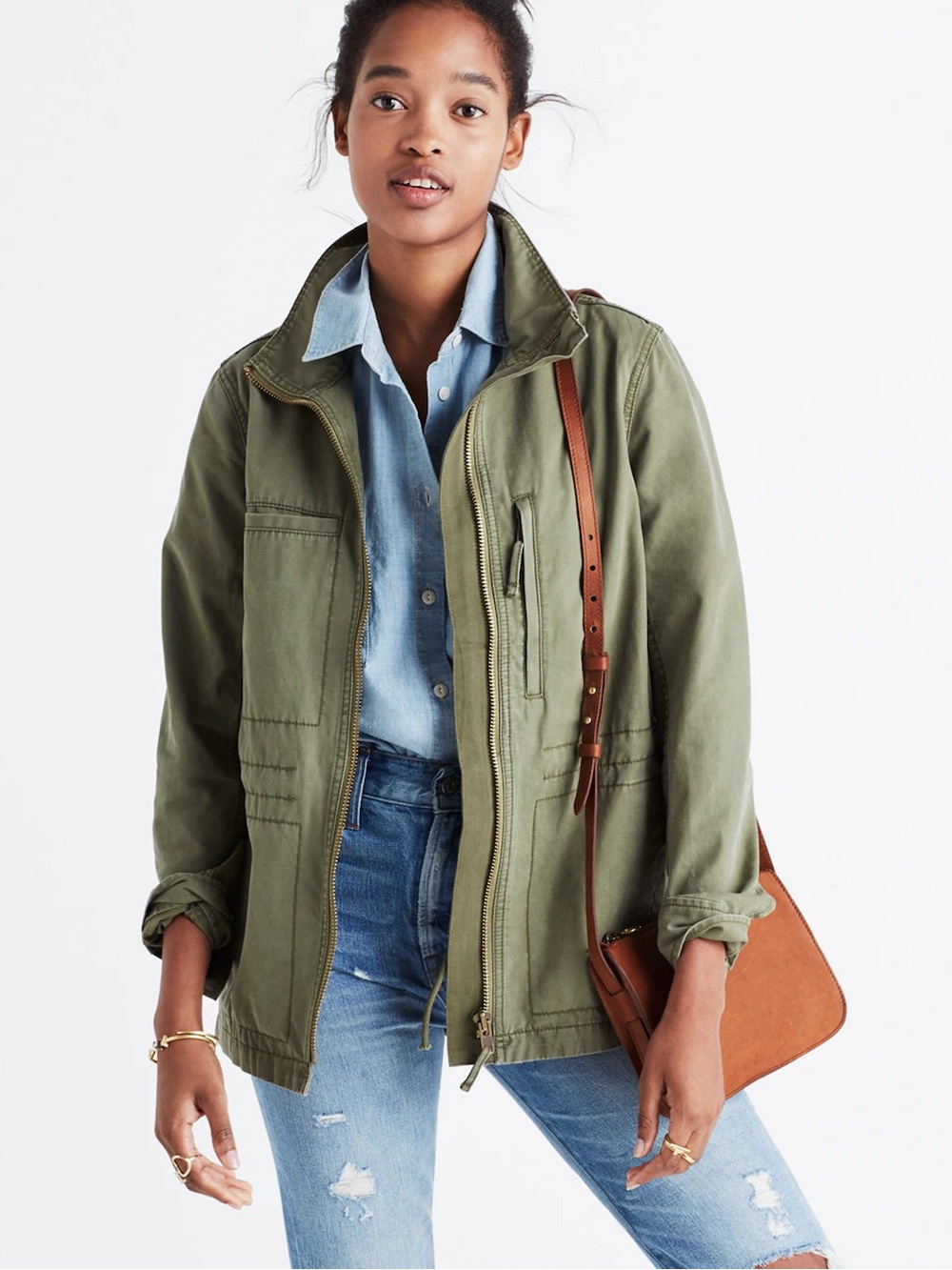 Madewell Olive Green Utility Jacket